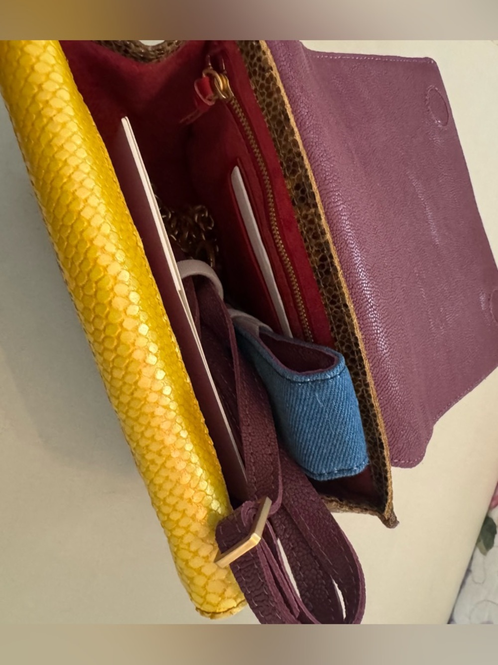 New Hammitt Jeffrey-Mendocino 2 tone/2 handle Purse - Picture 12 of 13